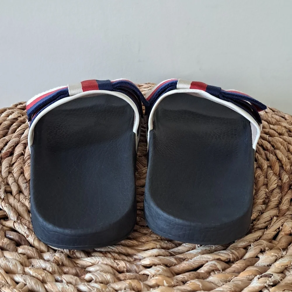 Gucci Womens Sylvie Satin Oversized Bow Slides Molded Rubber Soles EU38/US7.5-8 - Picture 5 of 15